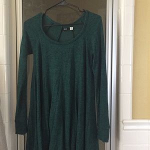 dark green long sleeve dress